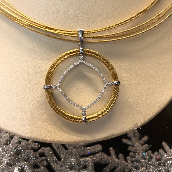 Alor Cable and Diamond Necklace - Picture 1 of 5